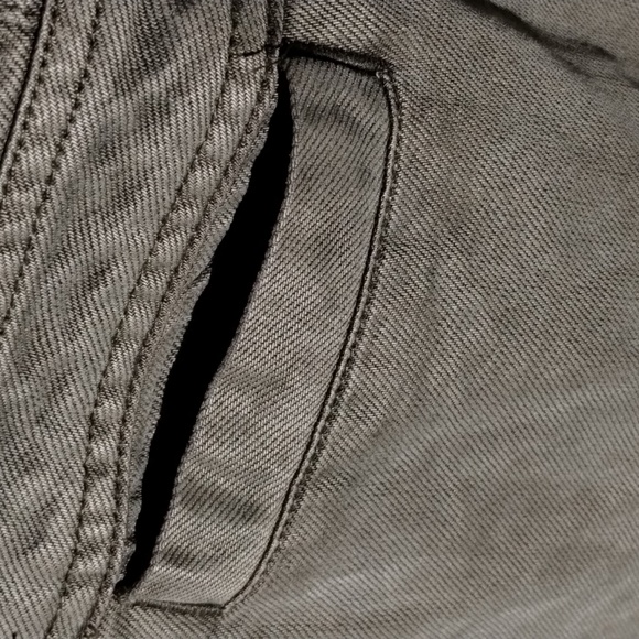 YFB Denim Jumpsuit XS or M Olive Button down s/s nwt - Picture 7 of 12